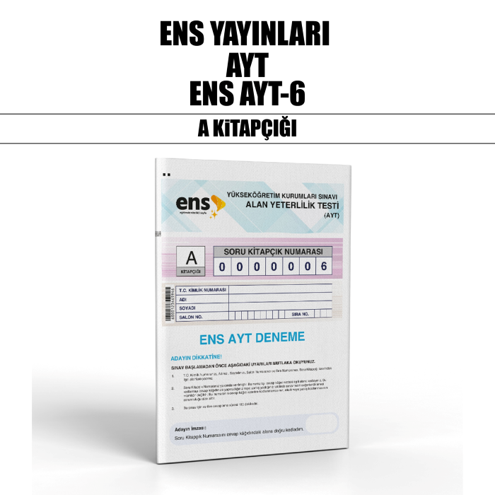 ENS YAYIN YKS AYT SNV 6-A - 25-26